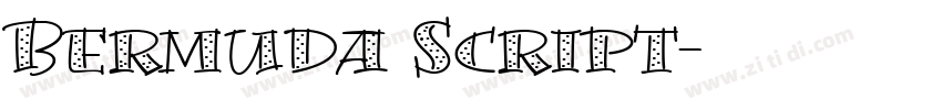 Bermuda Script字体转换